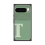 プレミアムスクエアケース with Pixelsnap［ オリジナル - initial two tone - T green ］