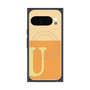 プレミアムスクエアケース with Pixelsnap［ オリジナル - initial two tone - U orange ］
