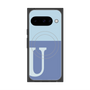 プレミアムスクエアケース with Pixelsnap［ オリジナル - initial two tone - U blue ］