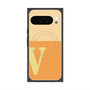 プレミアムスクエアケース with Pixelsnap［ オリジナル - initial two tone - V orange ］