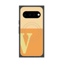 プレミアムスクエアケース with Pixelsnap［ オリジナル - initial two tone - V orange ］