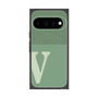 プレミアムスクエアケース with Pixelsnap［ オリジナル - initial two tone - V green ］