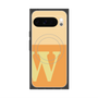 プレミアムスクエアケース with Pixelsnap［ オリジナル - initial two tone - W orange ］