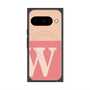 プレミアムスクエアケース with Pixelsnap［ オリジナル - initial two tone - W pink ］