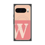 プレミアムスクエアケース with Pixelsnap［ オリジナル - initial two tone - W pink ］