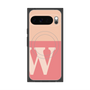プレミアムスクエアケース with Pixelsnap［ オリジナル - initial two tone - W pink ］