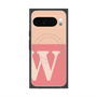 プレミアムスクエアケース with Pixelsnap［ オリジナル - initial two tone - W pink ］