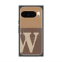 プレミアムスクエアケース with Pixelsnap［ オリジナル - initial two tone - W brown ］