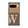 プレミアムスクエアケース with Pixelsnap［ オリジナル - initial two tone - W brown ］
