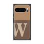 プレミアムスクエアケース with Pixelsnap［ オリジナル - initial two tone - W brown ］