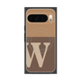 プレミアムスクエアケース with Pixelsnap［ オリジナル - initial two tone - W brown ］