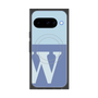 プレミアムスクエアケース with Pixelsnap［ オリジナル - initial two tone - W blue ］