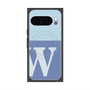 プレミアムスクエアケース with Pixelsnap［ オリジナル - initial two tone - W blue ］