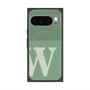 プレミアムスクエアケース with Pixelsnap［ オリジナル - initial two tone - W green ］