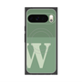 プレミアムスクエアケース with Pixelsnap［ オリジナル - initial two tone - W green ］