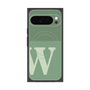 プレミアムスクエアケース with Pixelsnap［ オリジナル - initial two tone - W green ］