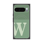 プレミアムスクエアケース with Pixelsnap［ オリジナル - initial two tone - W green ］