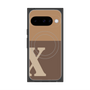 プレミアムスクエアケース with Pixelsnap［ オリジナル - initial two tone - X brown ］