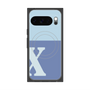 プレミアムスクエアケース with Pixelsnap［ オリジナル - initial two tone - X blue ］