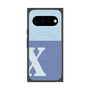 プレミアムスクエアケース with Pixelsnap［ オリジナル - initial two tone - X blue ］