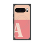 プレミアムスクエアケース with Pixelsnap［ オリジナル - initial two tone - A pink ］
