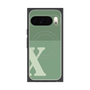 プレミアムスクエアケース with Pixelsnap［ オリジナル - initial two tone - X green ］