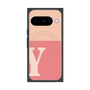 プレミアムスクエアケース with Pixelsnap［ オリジナル - initial two tone - Y pink ］