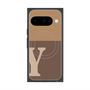 プレミアムスクエアケース with Pixelsnap［ オリジナル - initial two tone - Y brown ］
