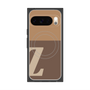 プレミアムスクエアケース with Pixelsnap［ オリジナル - initial two tone - Z brown ］