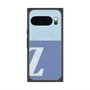 プレミアムスクエアケース with Pixelsnap［ オリジナル - initial two tone - Z blue ］