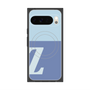 プレミアムスクエアケース with Pixelsnap［ オリジナル - initial two tone - Z blue ］