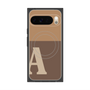 プレミアムスクエアケース with Pixelsnap［ オリジナル - initial two tone - A brown ］