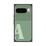 プレミアムスクエアケース with Pixelsnap［ オリジナル - initial two tone - A green ］