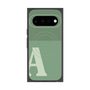 プレミアムスクエアケース with Pixelsnap［ オリジナル - initial two tone - A green ］