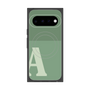 プレミアムスクエアケース with Pixelsnap［ オリジナル - initial two tone - A green ］