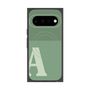 プレミアムスクエアケース with Pixelsnap［ オリジナル - initial two tone - A green ］