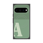 プレミアムスクエアケース with Pixelsnap［ オリジナル - initial two tone - A green ］