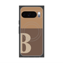 プレミアムスクエアケース with Pixelsnap［ オリジナル - initial two tone - B brown ］
