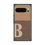 プレミアムスクエアケース with Pixelsnap［ オリジナル - initial two tone - B brown ］