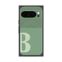 プレミアムスクエアケース with Pixelsnap［ オリジナル - initial two tone - B green ］