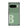 プレミアムスクエアケース with Pixelsnap［ オリジナル - initial two tone - B green ］