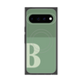 プレミアムスクエアケース with Pixelsnap［ オリジナル - initial two tone - B green ］