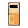 プレミアムスクエアケース with Pixelsnap［ オリジナル - initial two tone - C orange ］