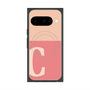 プレミアムスクエアケース with Pixelsnap［ オリジナル - initial two tone - C pink ］