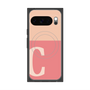 プレミアムスクエアケース with Pixelsnap［ オリジナル - initial two tone - C pink ］