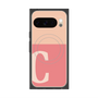 プレミアムスクエアケース with Pixelsnap［ オリジナル - initial two tone - C pink ］
