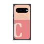 プレミアムスクエアケース with Pixelsnap［ オリジナル - initial two tone - C pink ］