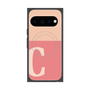 プレミアムスクエアケース with Pixelsnap［ オリジナル - initial two tone - C pink ］