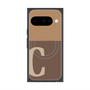 プレミアムスクエアケース with Pixelsnap［ オリジナル - initial two tone - C brown ］