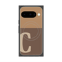 プレミアムスクエアケース with Pixelsnap［ オリジナル - initial two tone - C brown ］